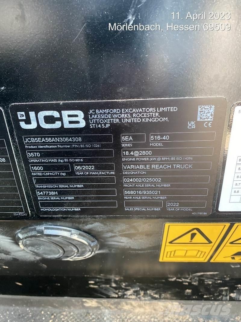 JCB 516-40 Teleskoplæssere