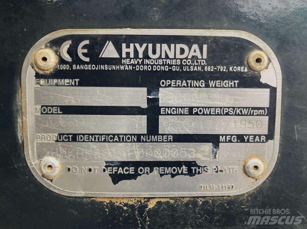 Hyundai HX 300 L Gravemaskiner på larvebånd