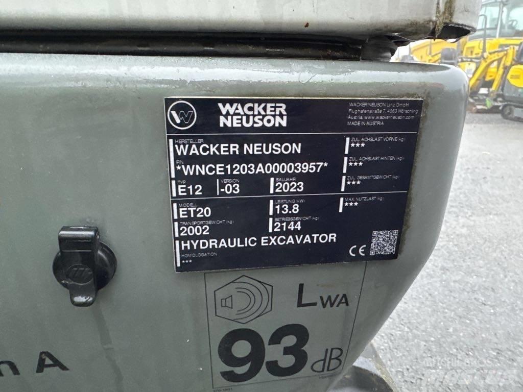 Wacker Neuson ET20 Gravemaskiner på larvebånd