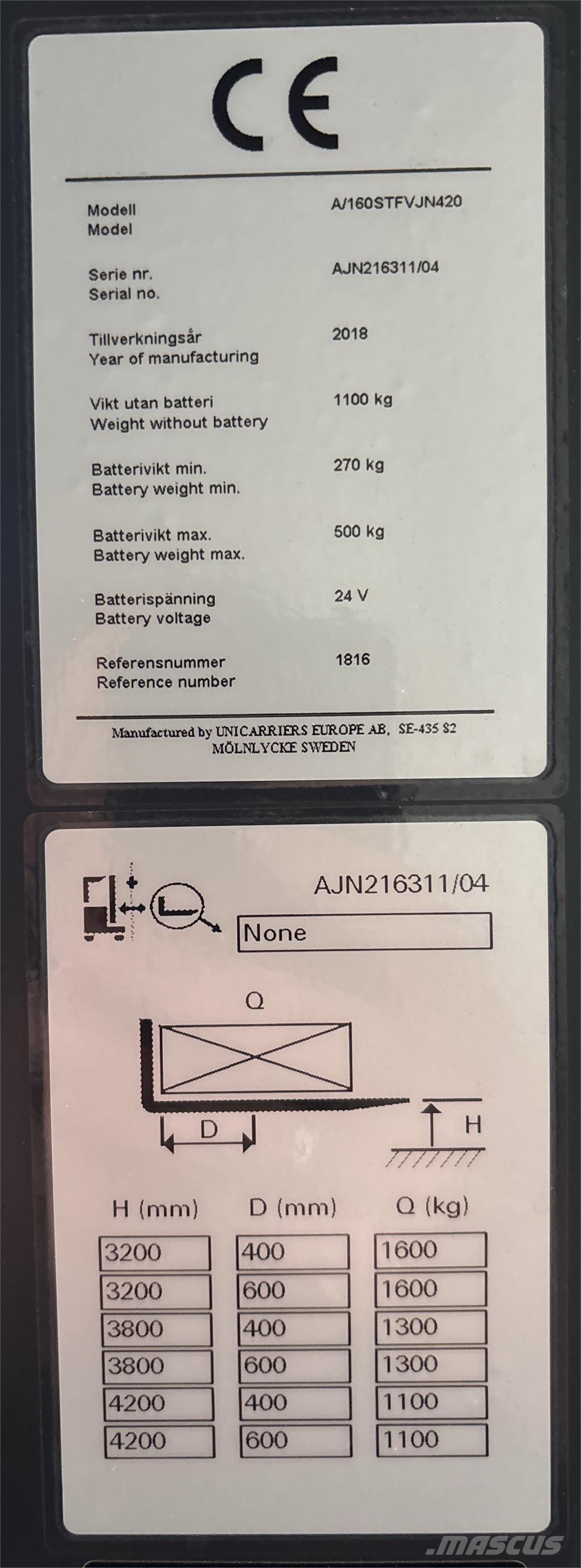 Atlet A160 Selvkørende stablere