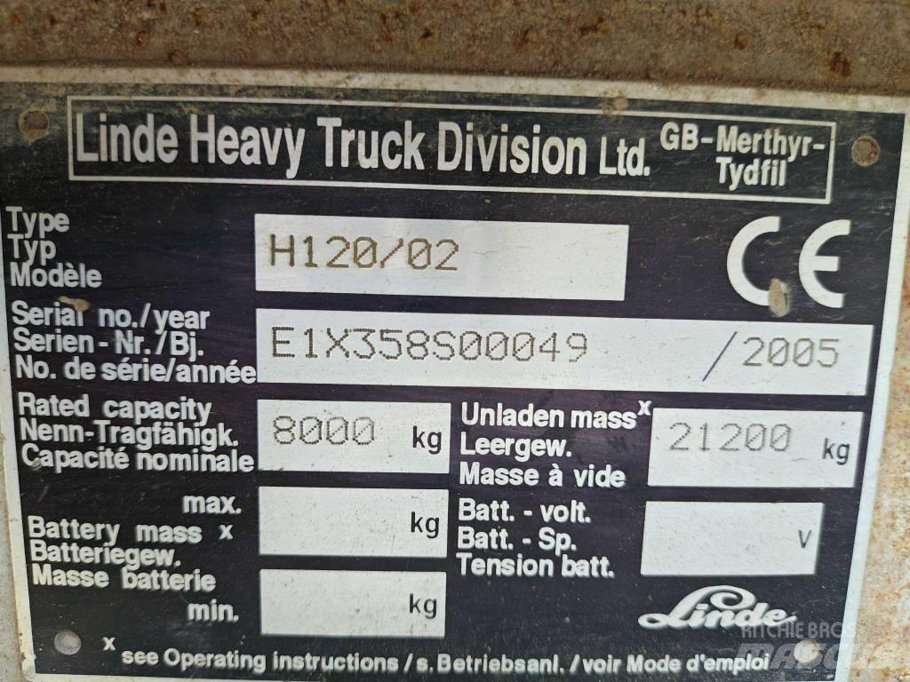 Linde H 120 Diesel gaffeltrucks
