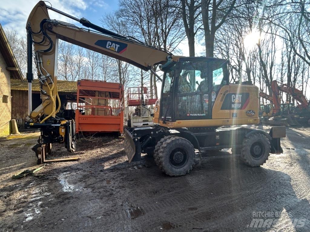 CAT M315 Gravemaskiner på hjul