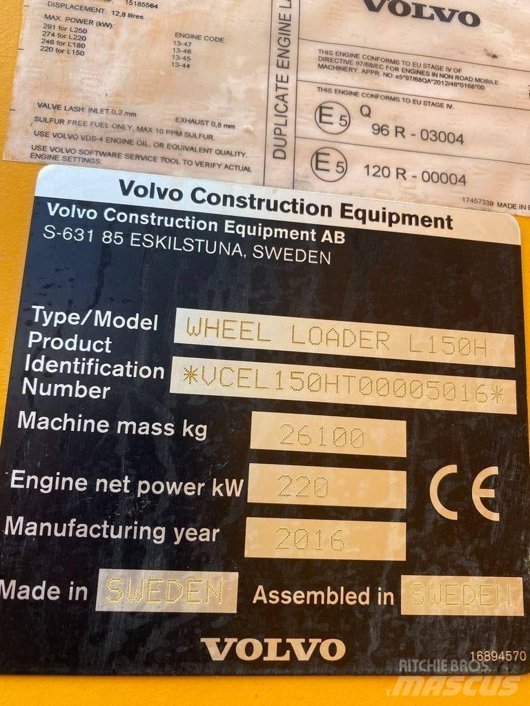Volvo L 150 H Læssemaskiner på hjul