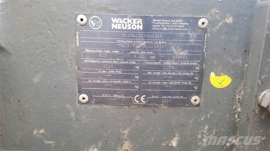 Wacker Neuson 803 Gravemaskiner på larvebånd
