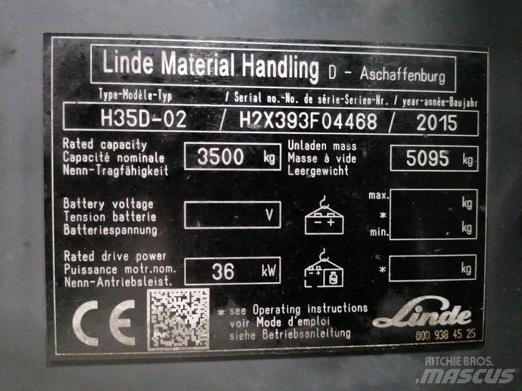 Linde H35D-02 Diesel gaffeltrucks