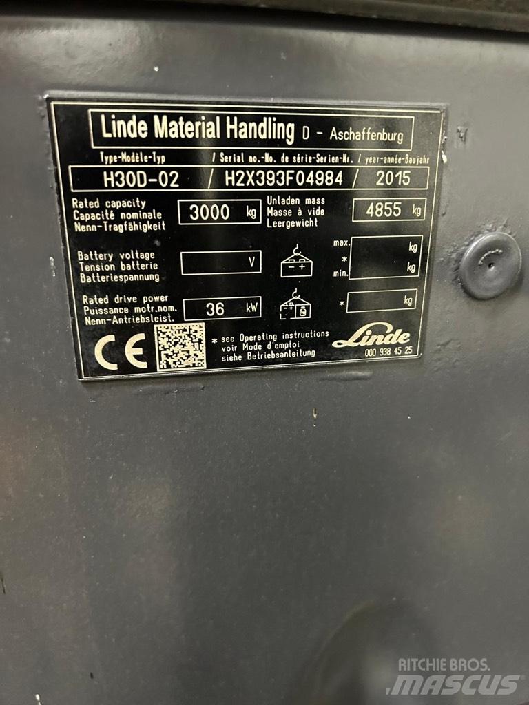 Linde H30D-02 EVO Diesel gaffeltrucks
