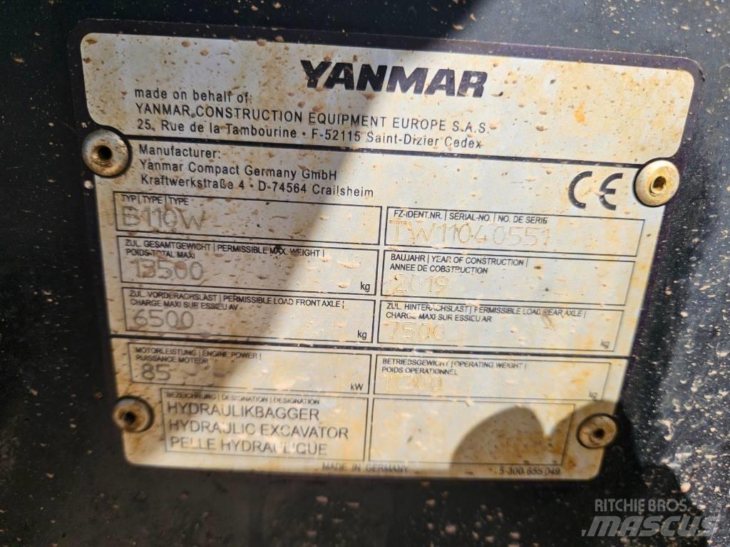 Yanmar B 110 W Rendegravere