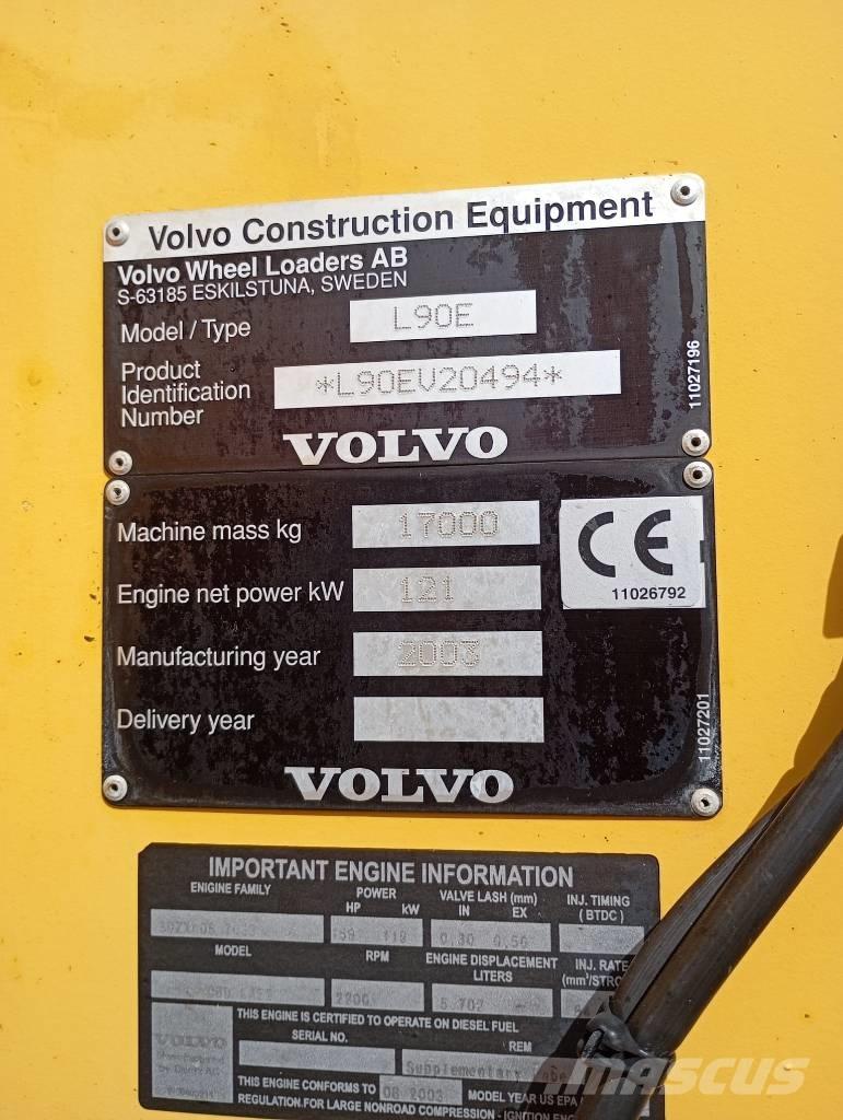 Volvo Radlader L90E Læssemaskiner på hjul