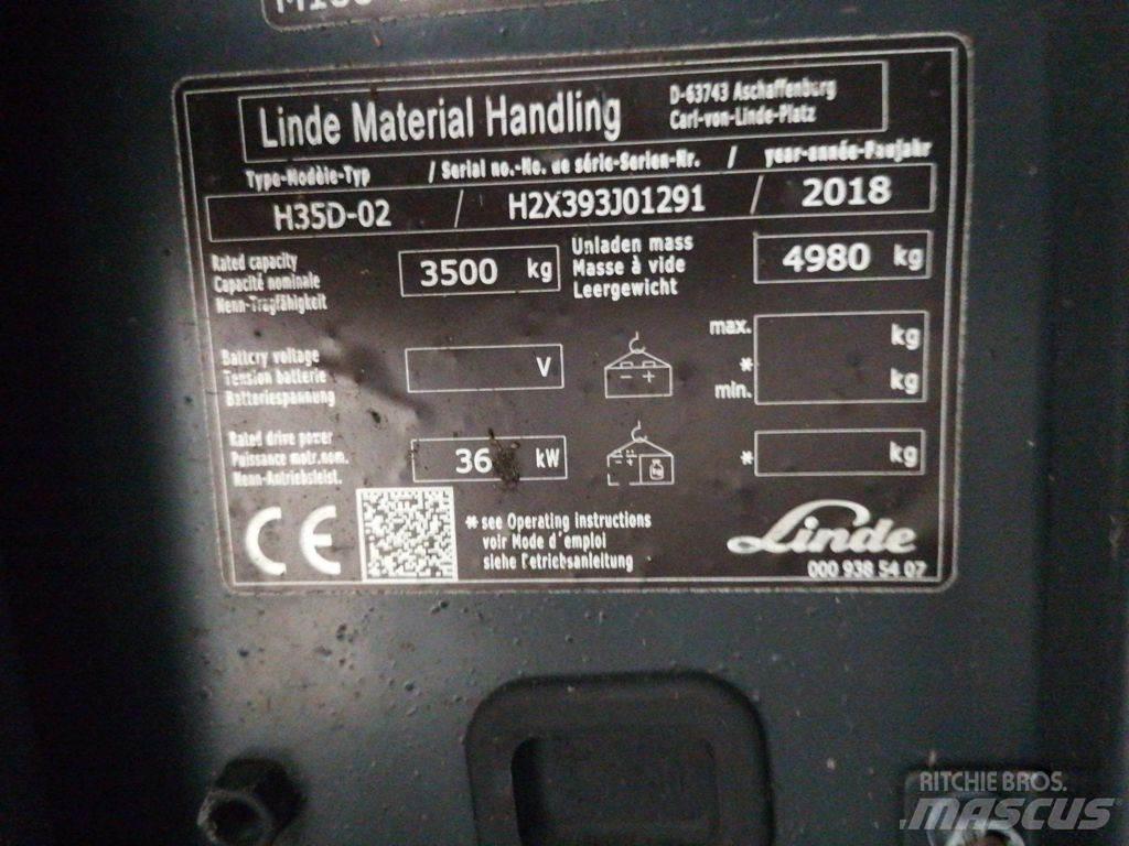 Linde H35D-02 Diesel gaffeltrucks