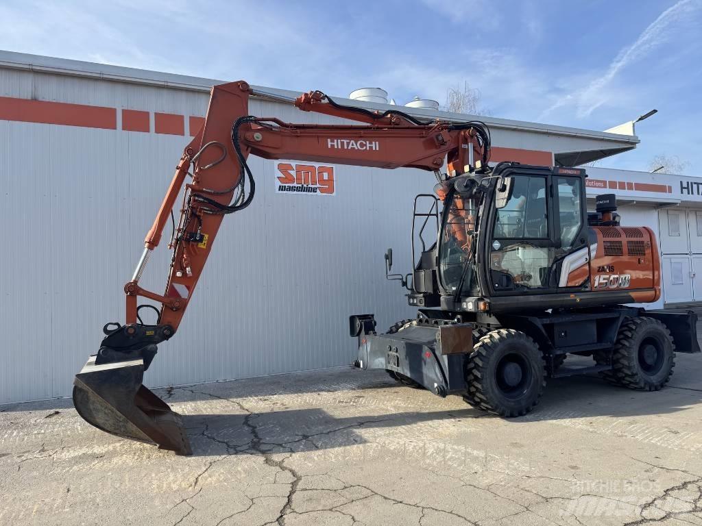 Hitachi ZX 150 W-7 Gravemaskiner på hjul