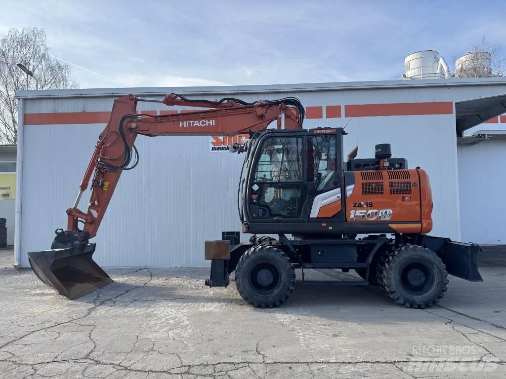 Hitachi ZX 150 W-7 Gravemaskiner på hjul