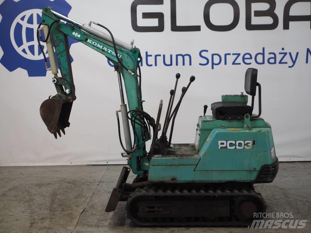 Komatsu PC03-1 Minigravemaskiner