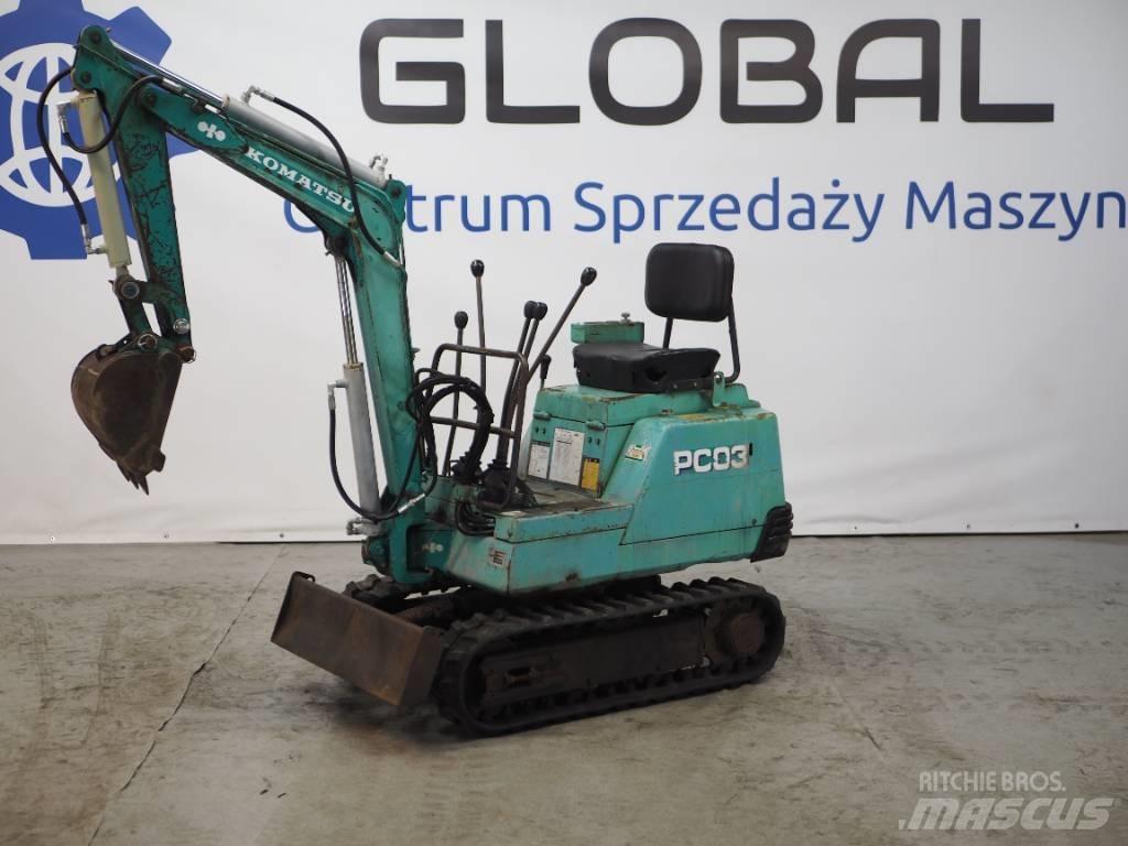 Komatsu PC03-1 Minigravemaskiner