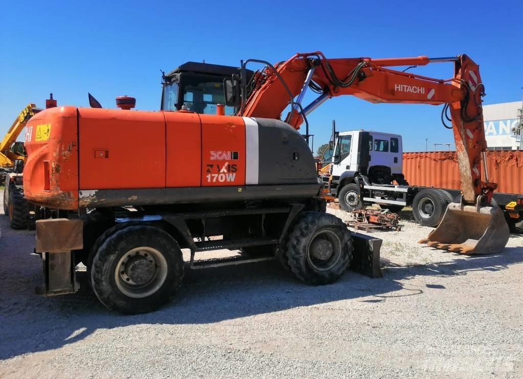 Hitachi ZX 170 W-3 Gravemaskiner på hjul