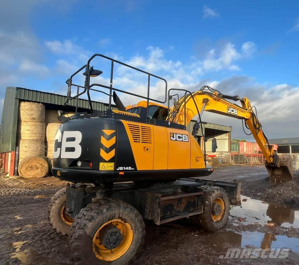JCB JS 145 W Gravemaskiner på hjul