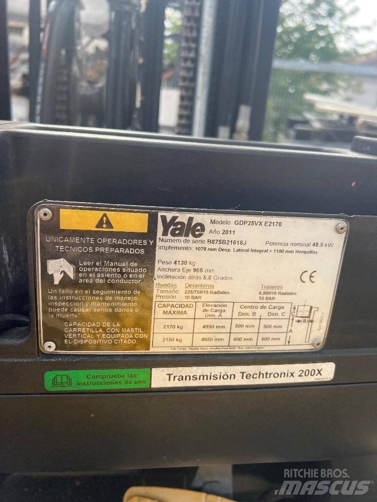 Yale 2500D Diesel gaffeltrucks