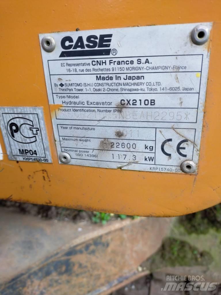 CASE 210 CX B Gravemaskiner på larvebånd
