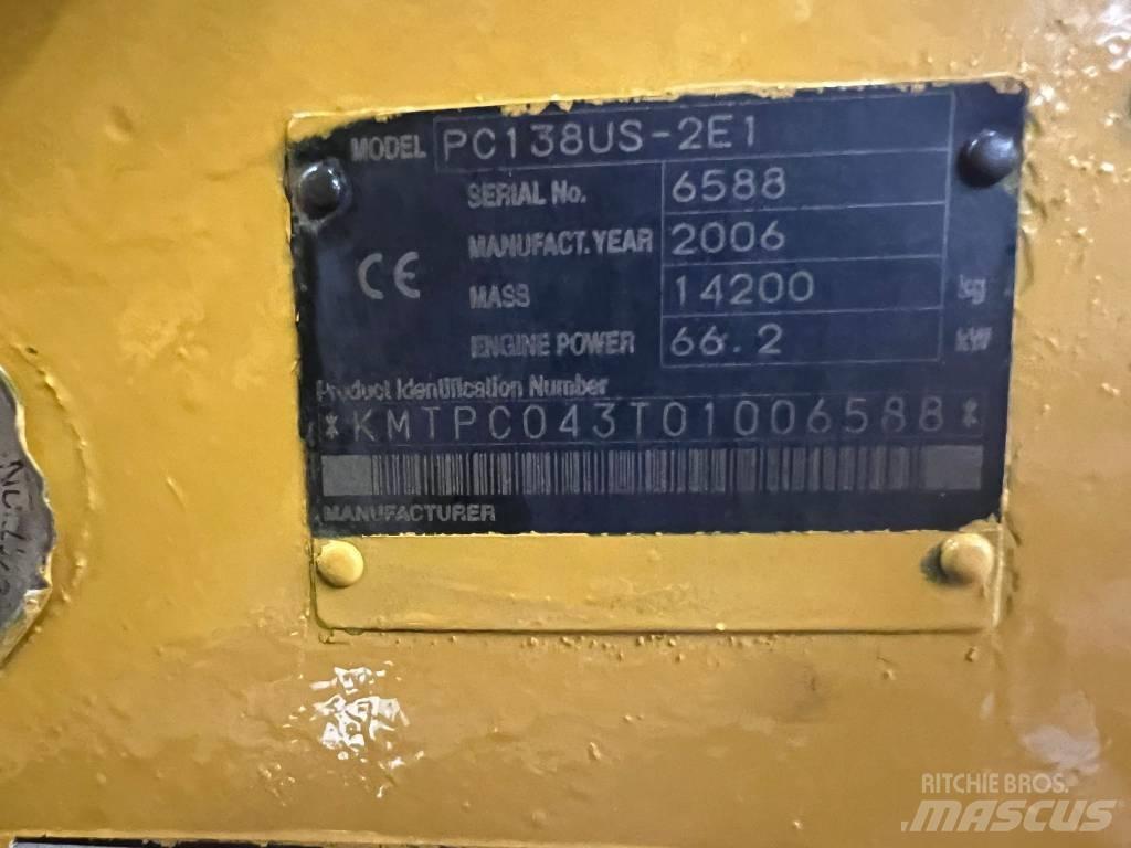 Komatsu PC 138 US Gravemaskiner på larvebånd
