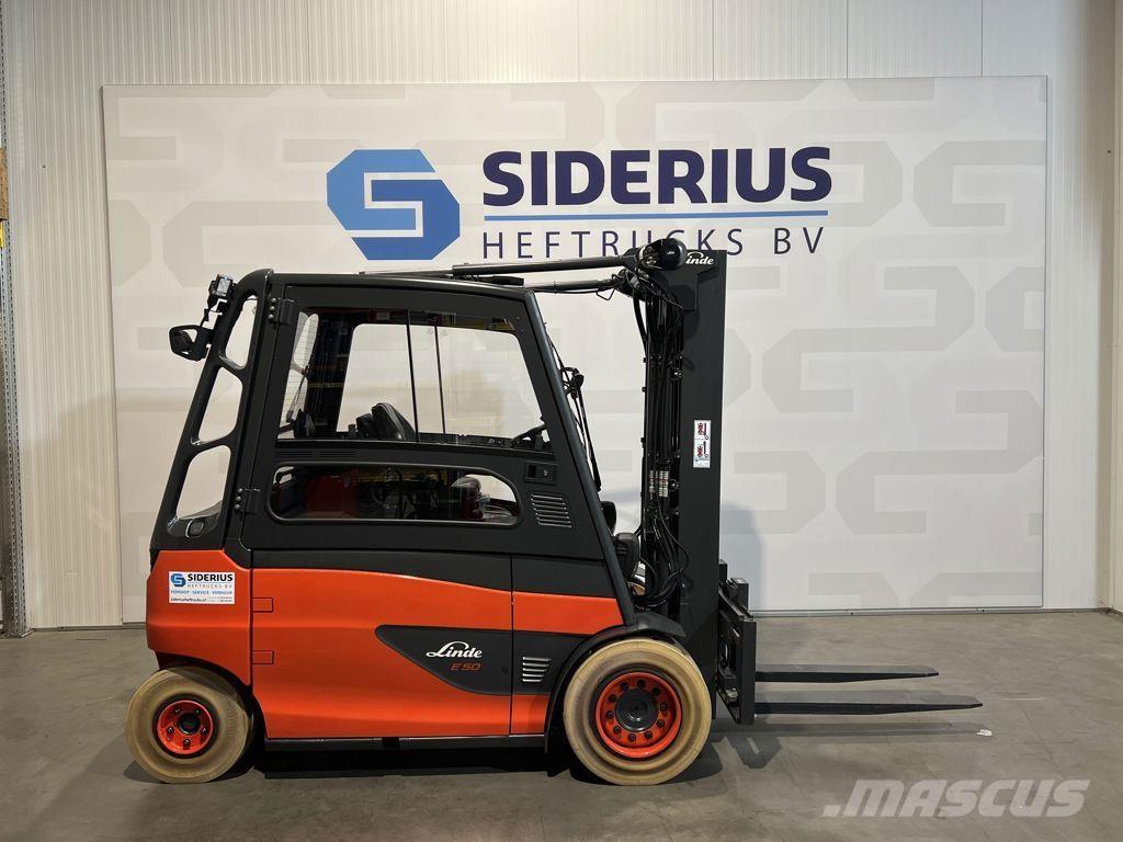 Linde E50HL-01 El gaffeltrucks