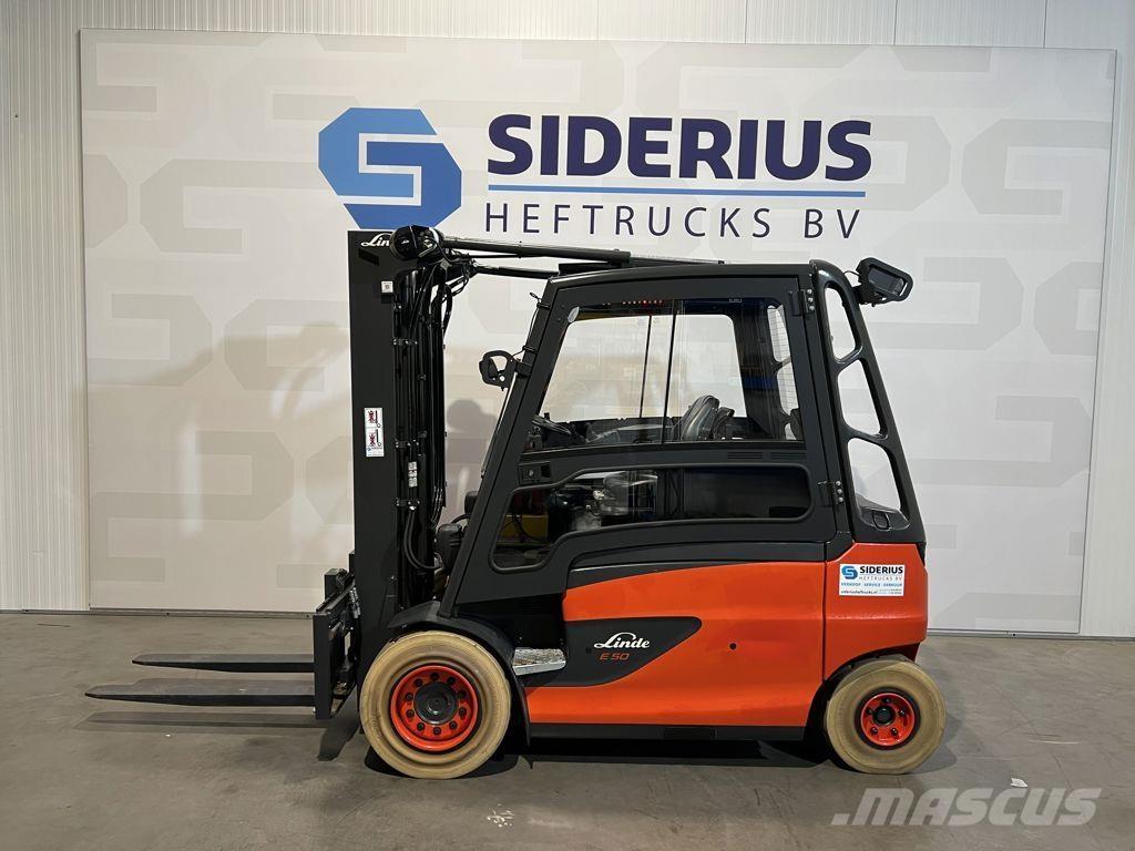 Linde E50HL-01 El gaffeltrucks