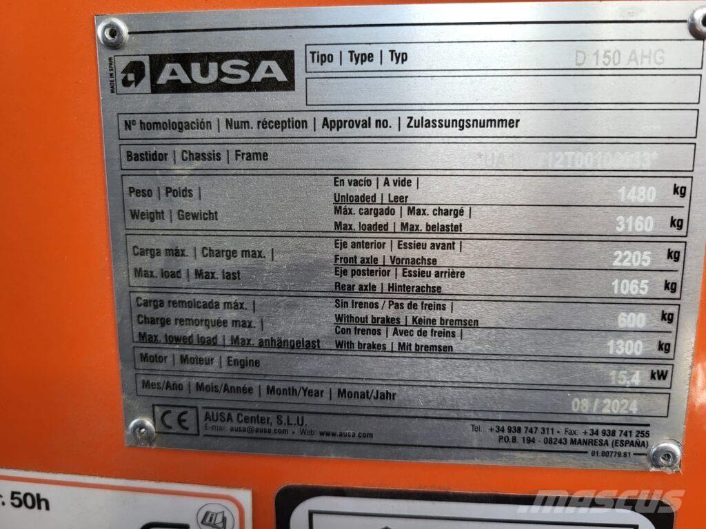 Ausa D150AHG Knækstyrede dumpere