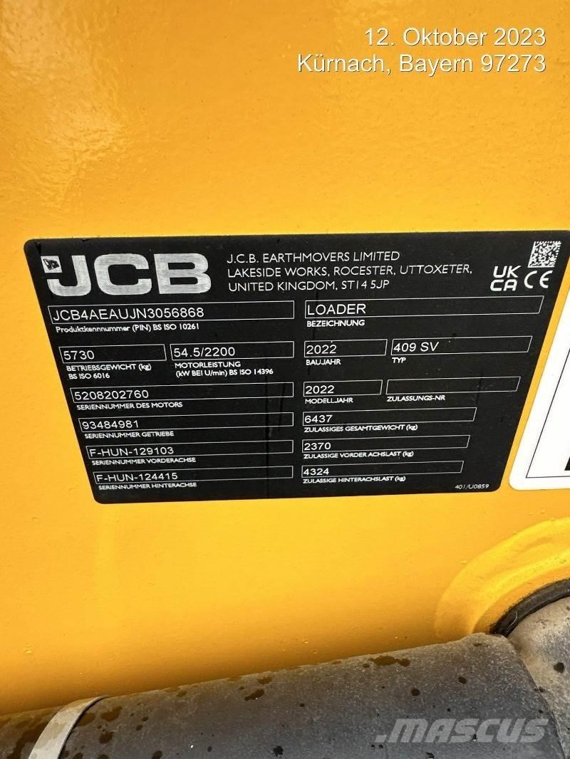 JCB 409 Læssemaskiner på hjul