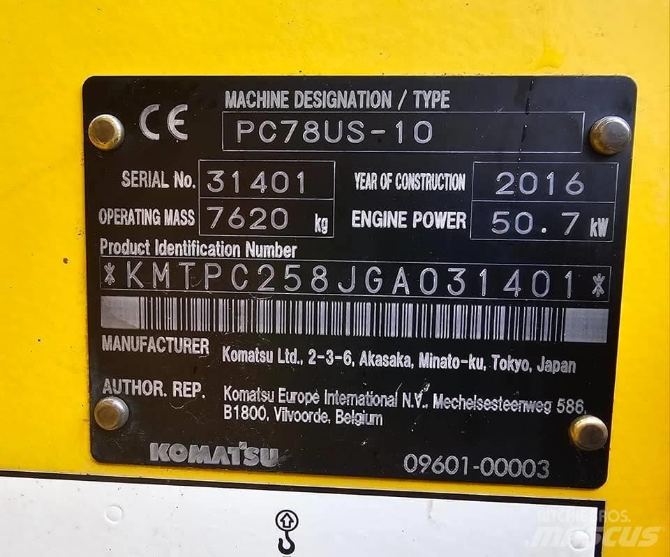 Komatsu pc78us-10 Minigravemaskiner