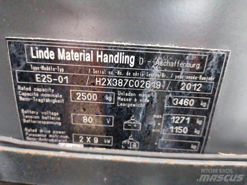 Linde E25-01 El gaffeltrucks