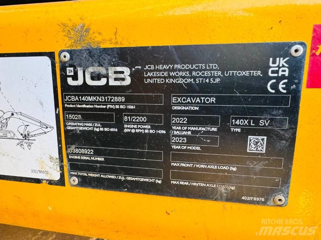 JCB 140 X Gravemaskiner på larvebånd