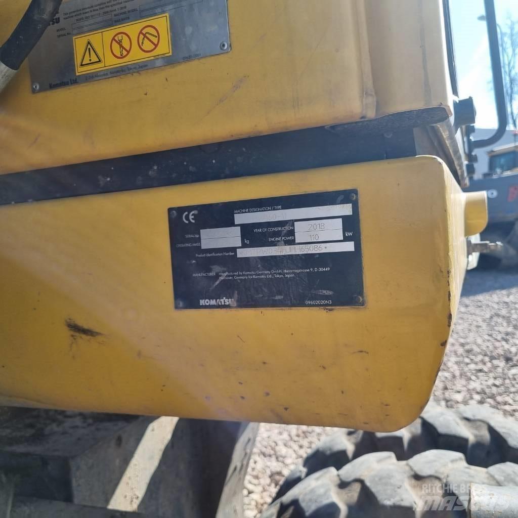 Komatsu PW160 - 11 Gravemaskiner på hjul