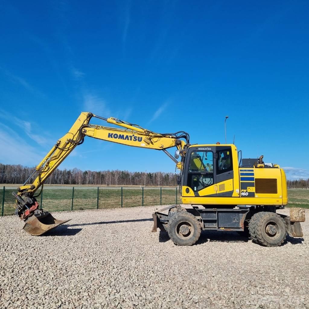 Komatsu PW160 - 11 Gravemaskiner på hjul