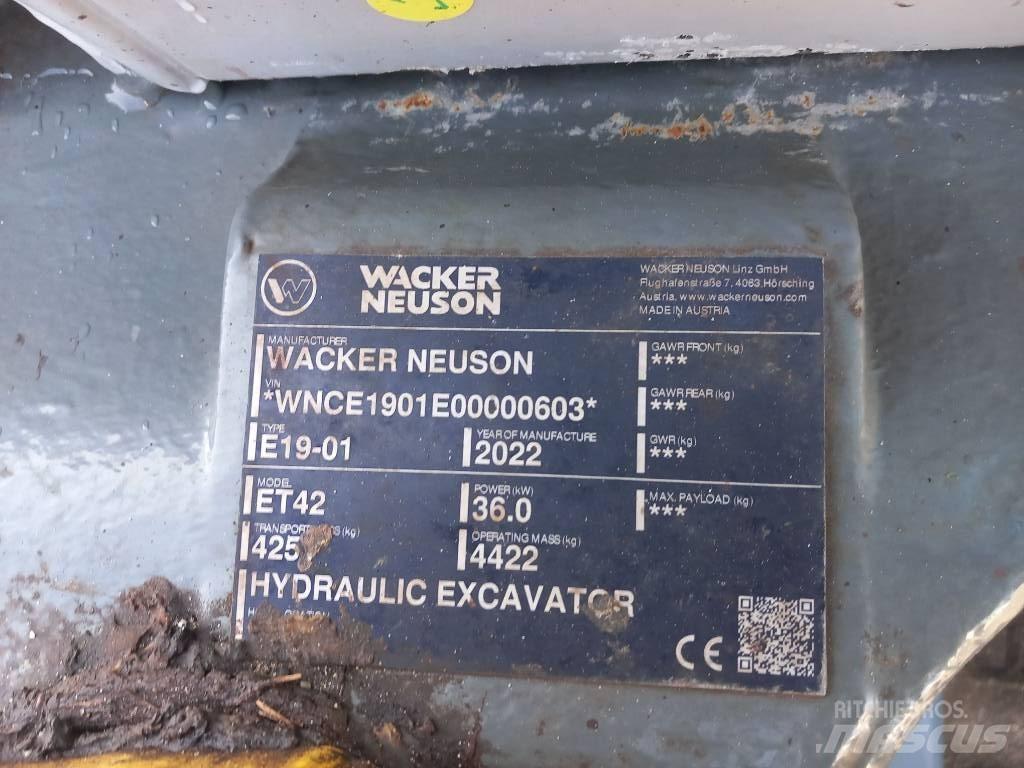 Wacker Neuson ET42 Gravemaskiner på larvebånd