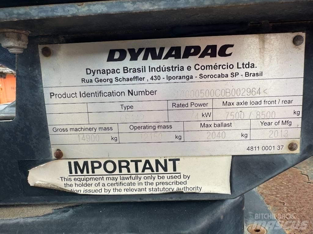 Dynapac CP 142 Tromle med luftdæk