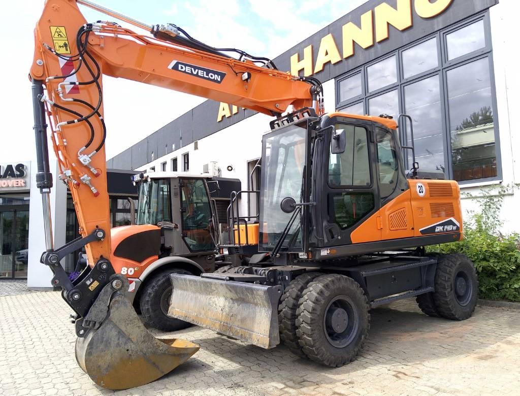 Doosan DX140W-7 Gravemaskiner på hjul