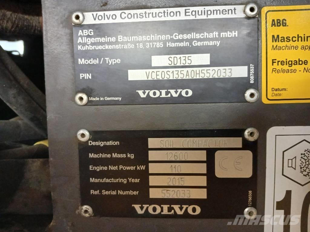 Volvo SD135, Vält Enkelt tromle