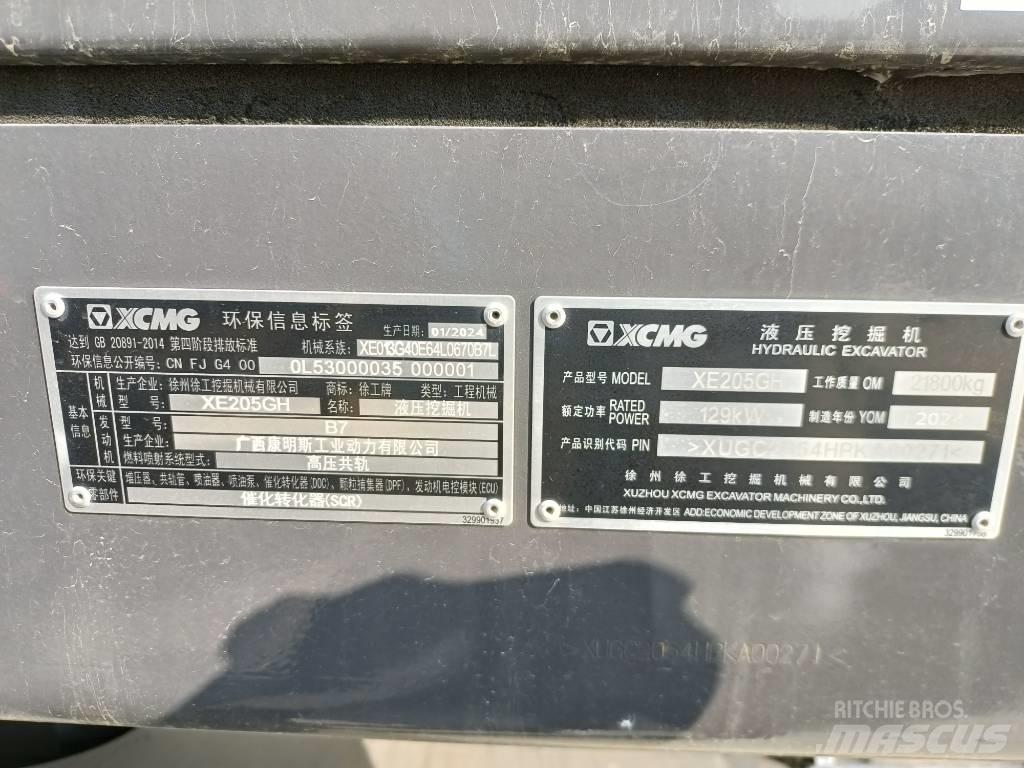 XCMG XE205GH Gravemaskiner på larvebånd