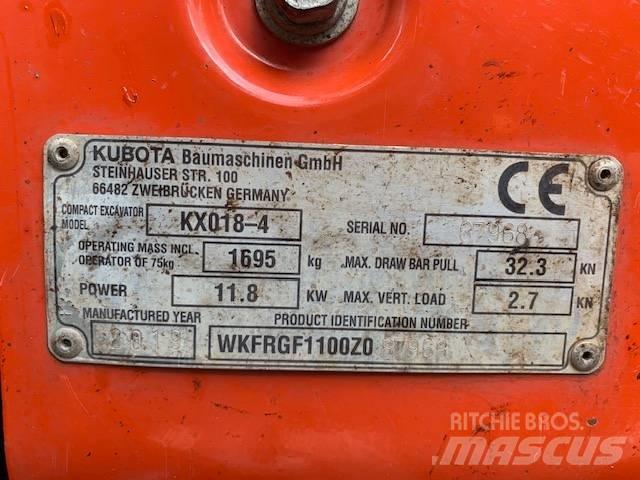 Kubota KX 018-4 Minigravemaskiner