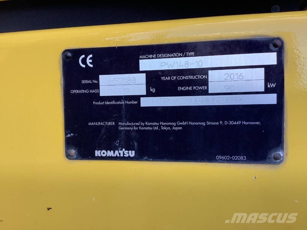 Komatsu PW148-10 Gravemaskiner på hjul