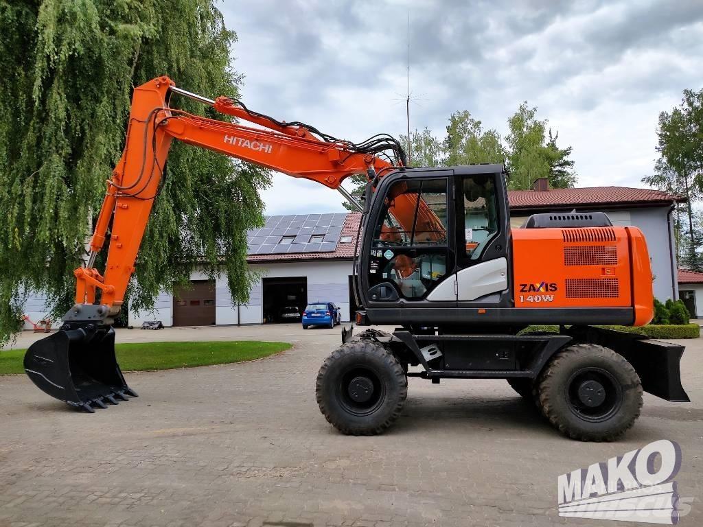 Hitachi ZX 140 W-5 Gravemaskiner på hjul