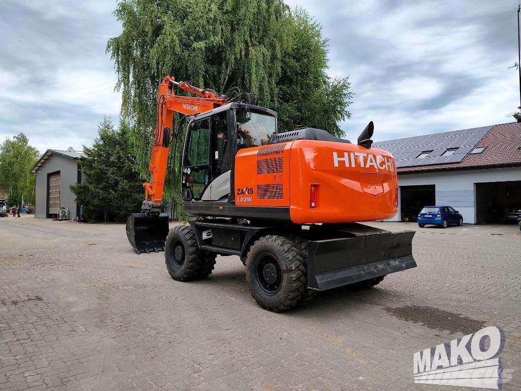 Hitachi ZX 140 W-5 Gravemaskiner på hjul