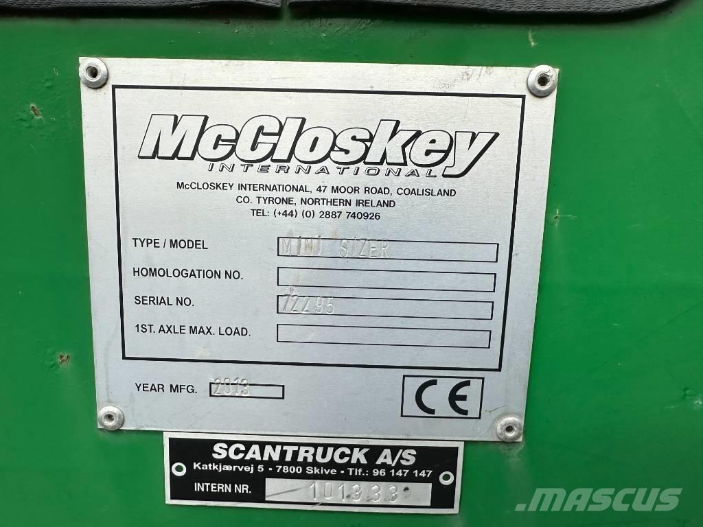 McCloskey MINI SIZER Mobile knusere