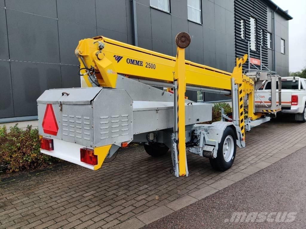Omme 2500 EBDZ Trailermonterede lifte