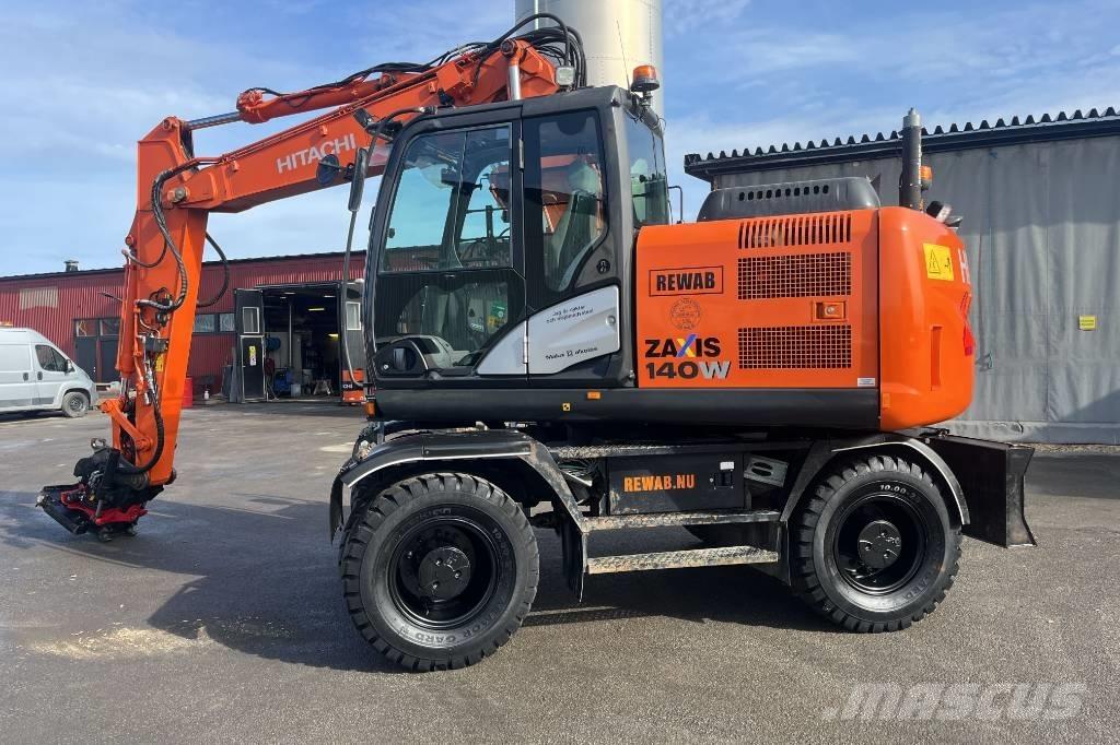 Hitachi ZX 140 W-5 Gravemaskiner på hjul