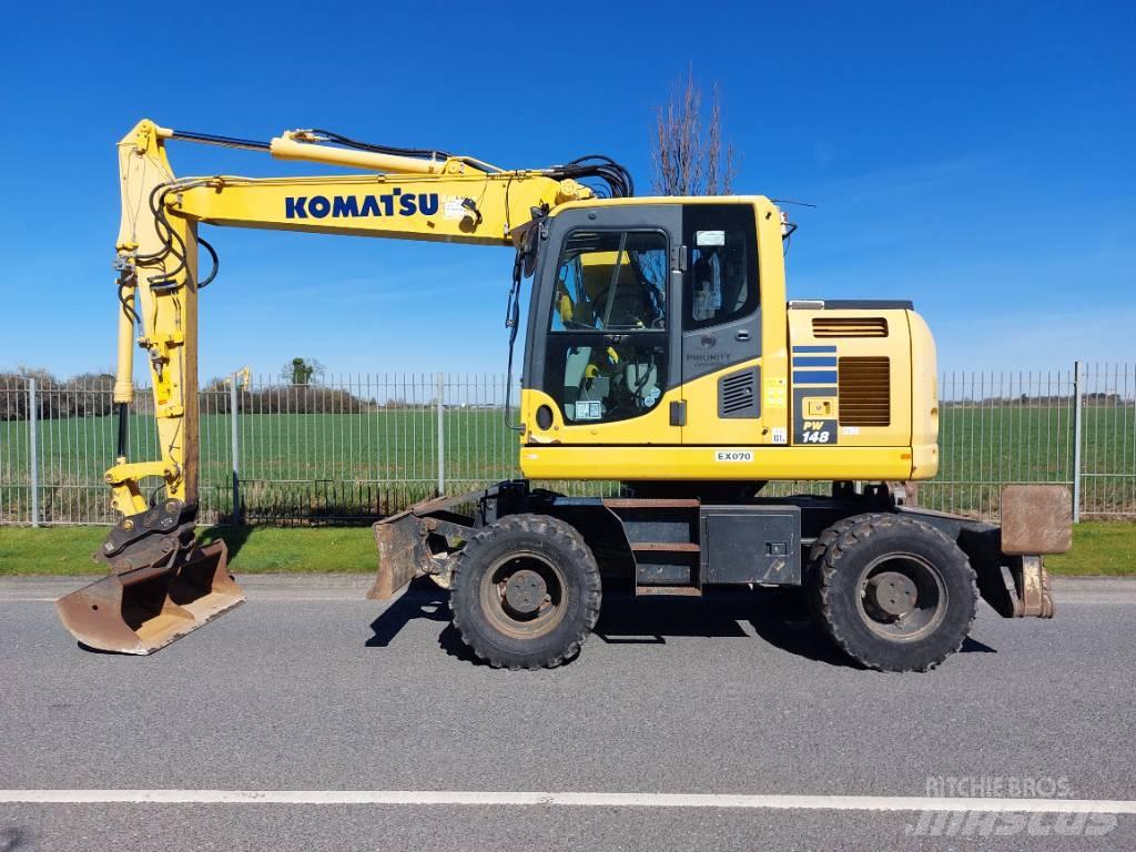 Komatsu PW148-10 Gravemaskiner på hjul