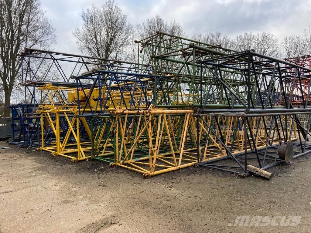  Several boom parts Krandele og udstyr