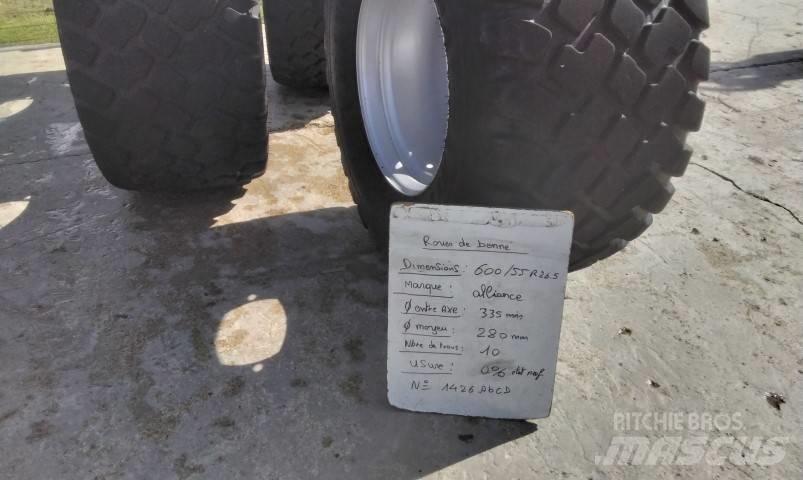 Alliance 600/55R26.5 Hjul, Dæk og Fælge