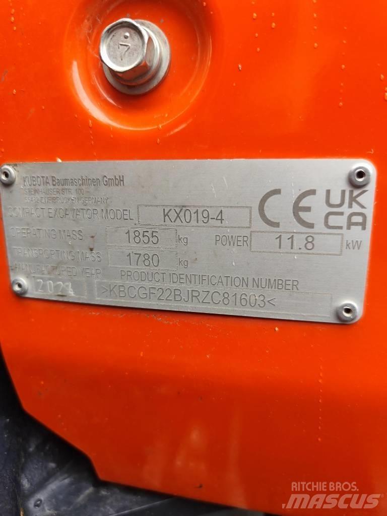 Kubota KX 019-4 Minigravemaskiner