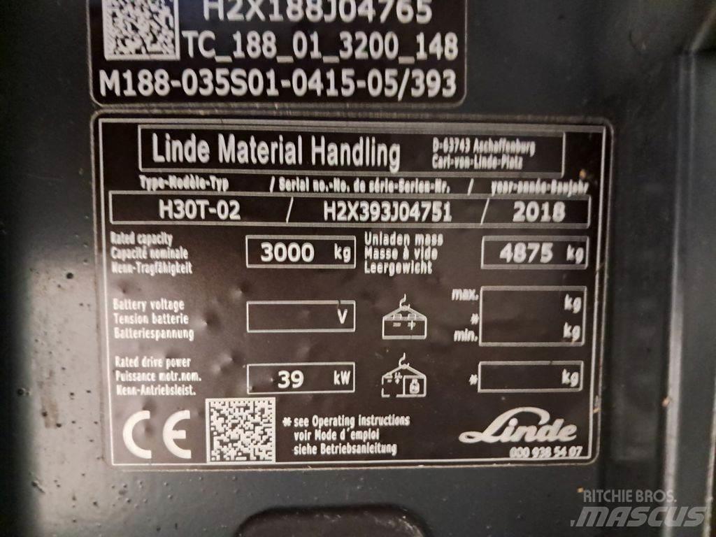 Linde H30T-02 LPG gaffeltrucks