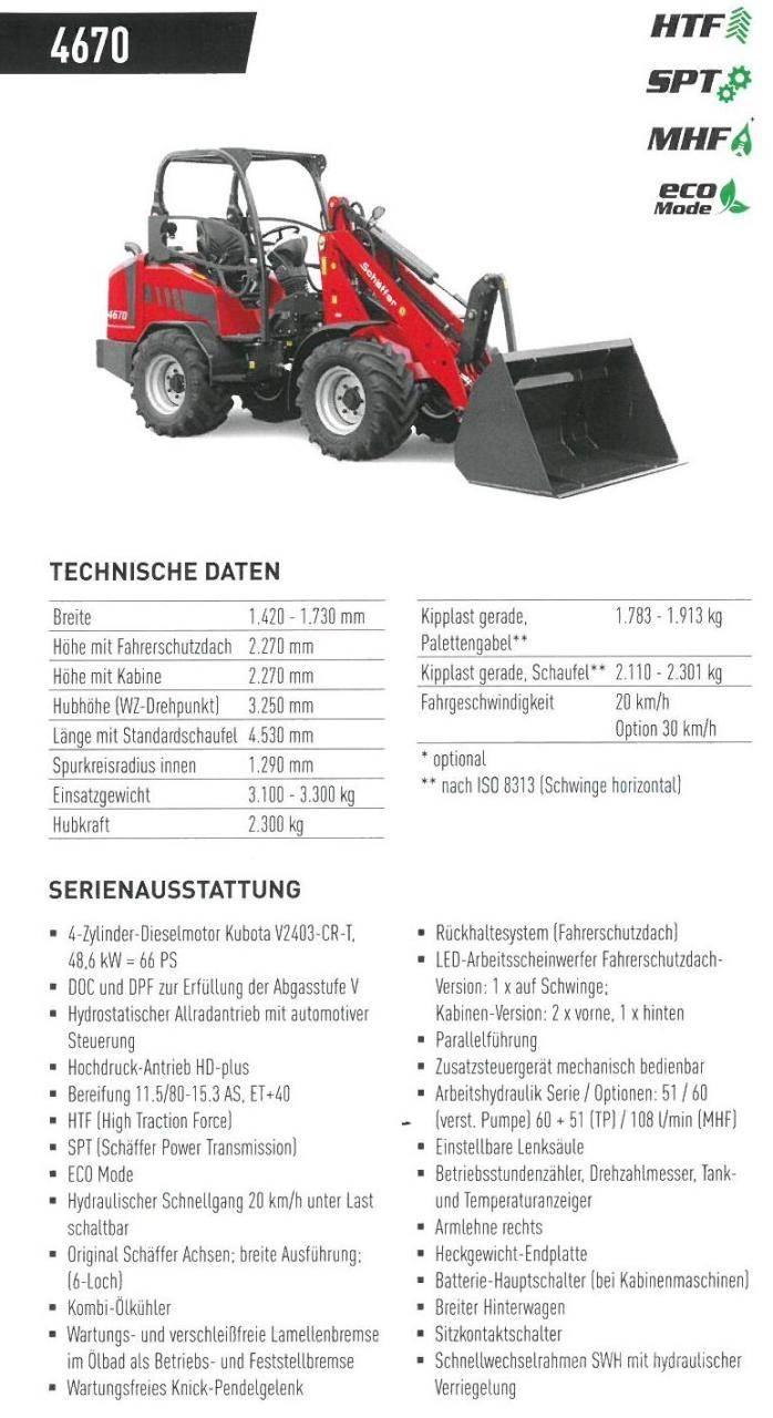 Schäffer 4670 Minilæsser - knækstyret