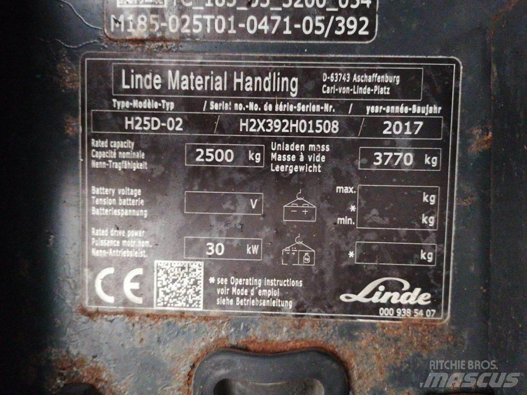 Linde H25D-02 Diesel gaffeltrucks